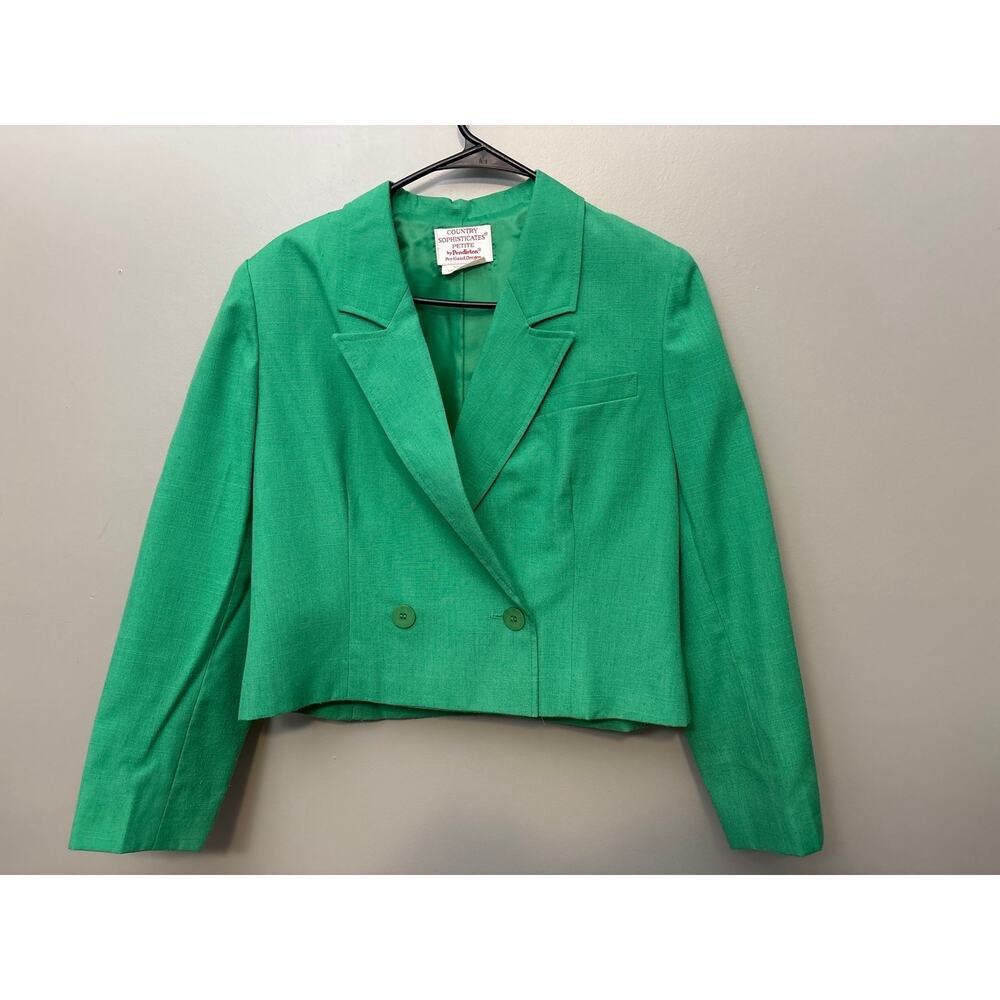 Vintage Country Sophisticates by Pendleton cropped jacket and skirt set size 12